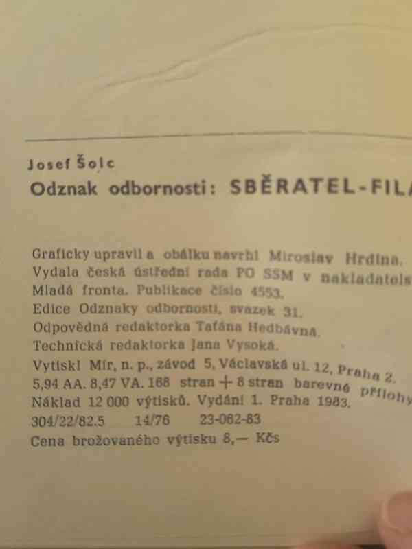 Sběratel - filatelista, pionýrská příručka (J. Šolc) 1983  - foto 5