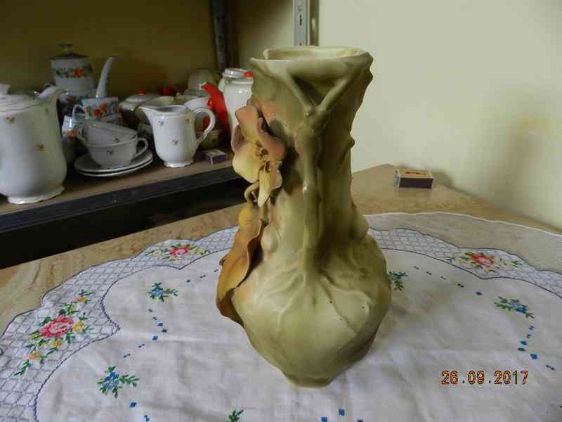 Krásná stará plastická Váza Royal Dux Austria - foto 6