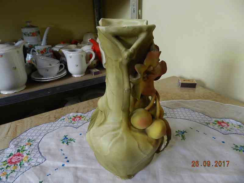 Krásná stará plastická Váza Royal Dux Austria - foto 7