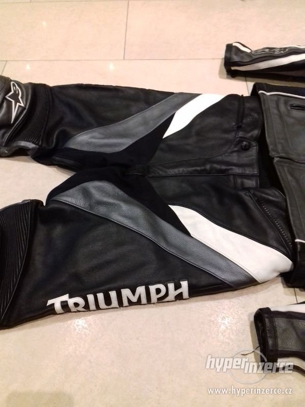 Alpinestars-Triumph-Pánská kožená moto kombinéza-dvoudílná - foto 6