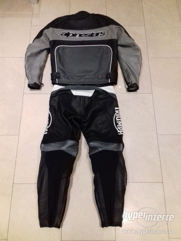 Alpinestars-Triumph-Pánská kožená moto kombinéza-dvoudílná - foto 12