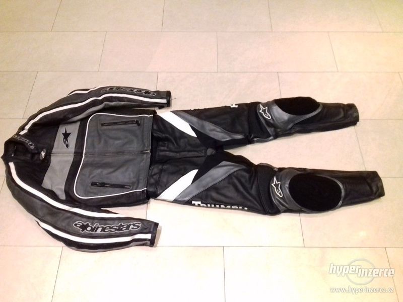 Alpinestars-Triumph-Pánská kožená moto kombinéza-dvoudílná - foto 2