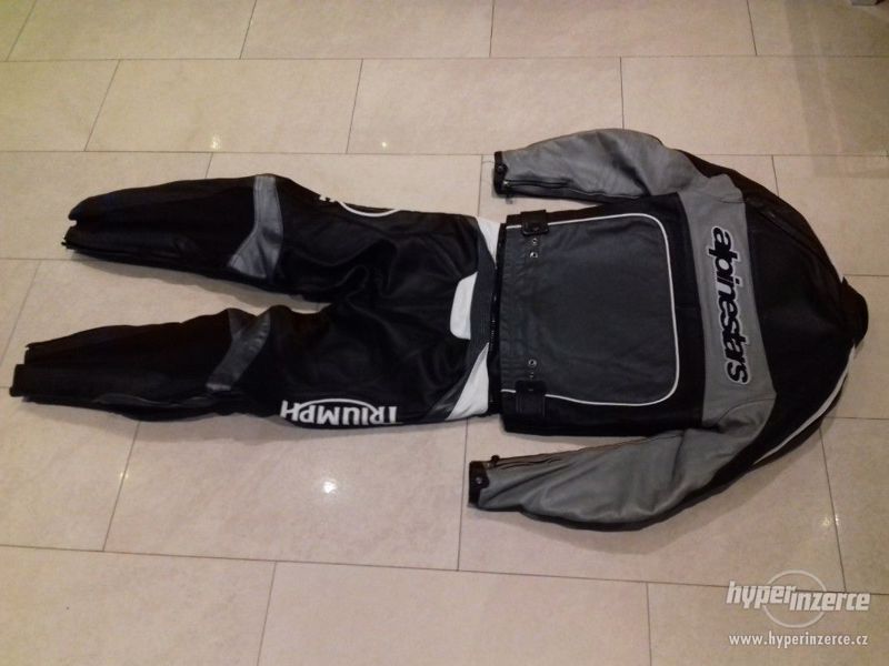 Alpinestars-Triumph-Pánská kožená moto kombinéza-dvoudílná - foto 15