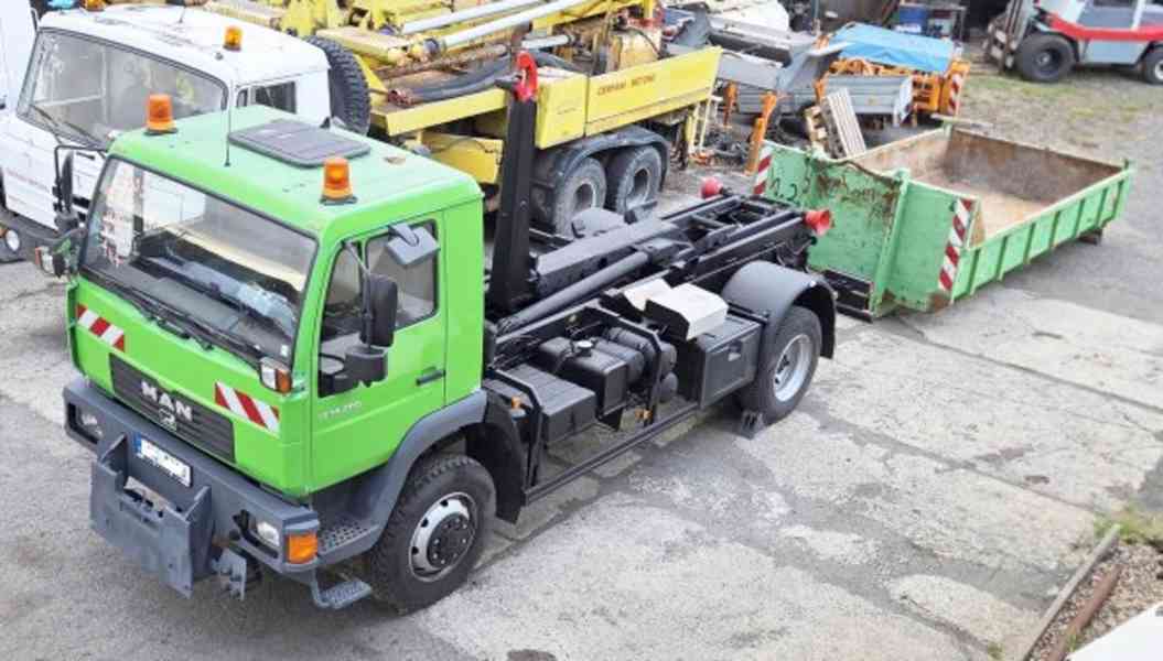 4x4 MAN hák 14.5t komunál 3-vývody kontejner - foto 2