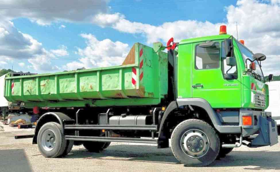 4x4 MAN hák 14.5t komunál 3-vývody kontejner - foto 4