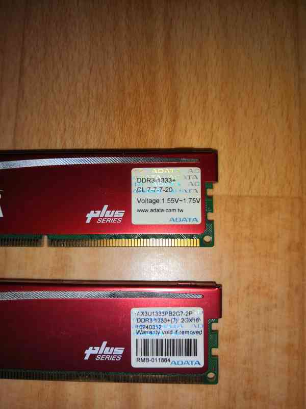 ADATA DDR3 4GB 1333MHz CL7 (2x2GB) - foto 2