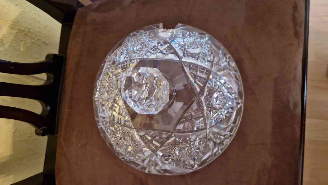 Broušený skleněný servis křišťál-souprava "Bowle" - foto 6