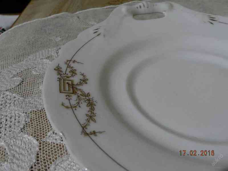 Krásný velmi starý talíř tác podnos 19 stol. - foto 4