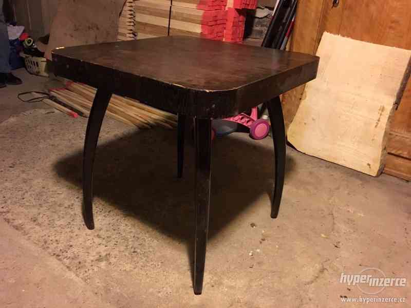 Prodám 2 retro dřevěné čtvercové stoly - foto 2