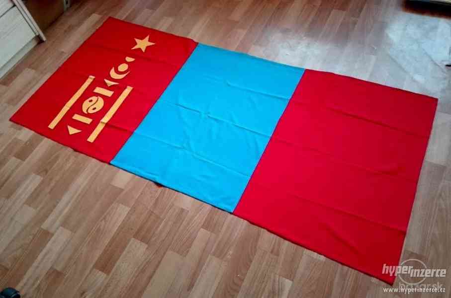Vlajka Mongolsko veľká 72x 162 cm - foto 1