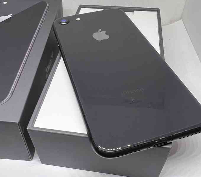 iPhone 8 256GB Black, baterie 100%, komplet - foto 5