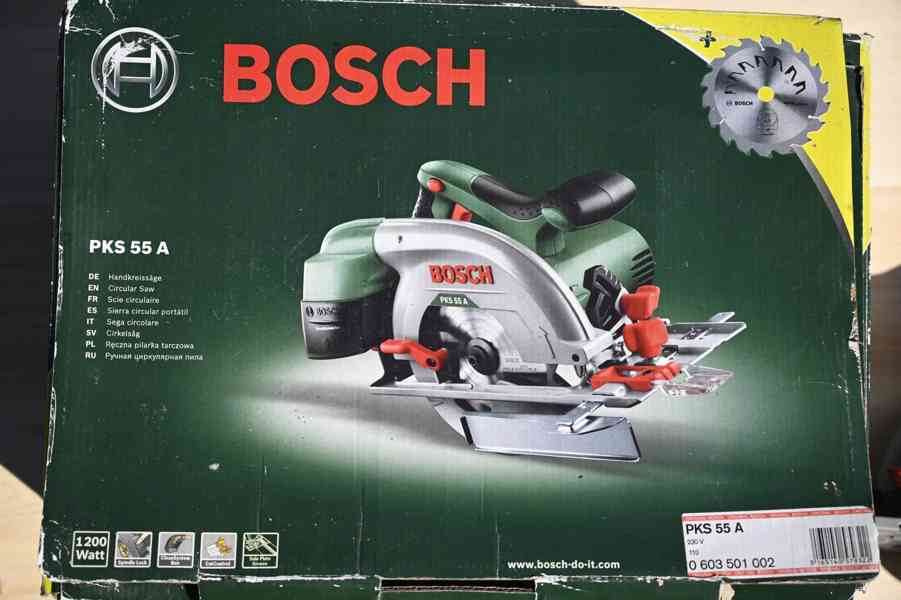Okružní pila Bosch PKS 55 A + kotouč - foto 4