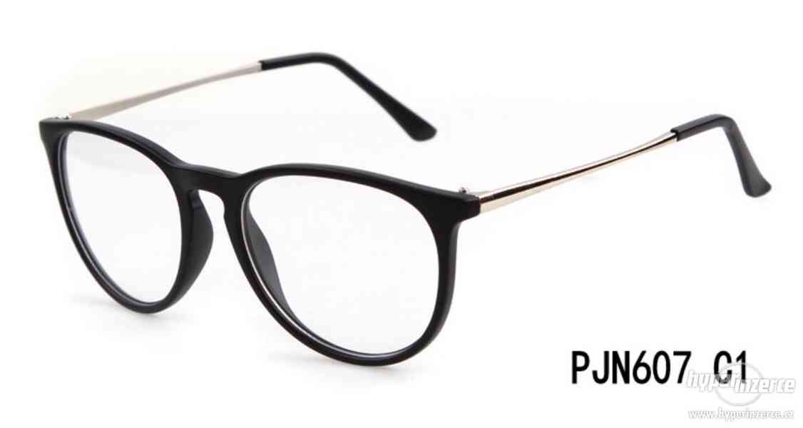 Elegantní módní RETRO brýle bez dioptrií - obruby - foto 2