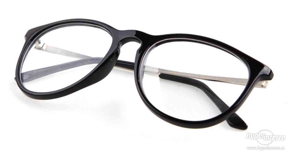 Elegantní módní RETRO brýle bez dioptrií - obruby - foto 4