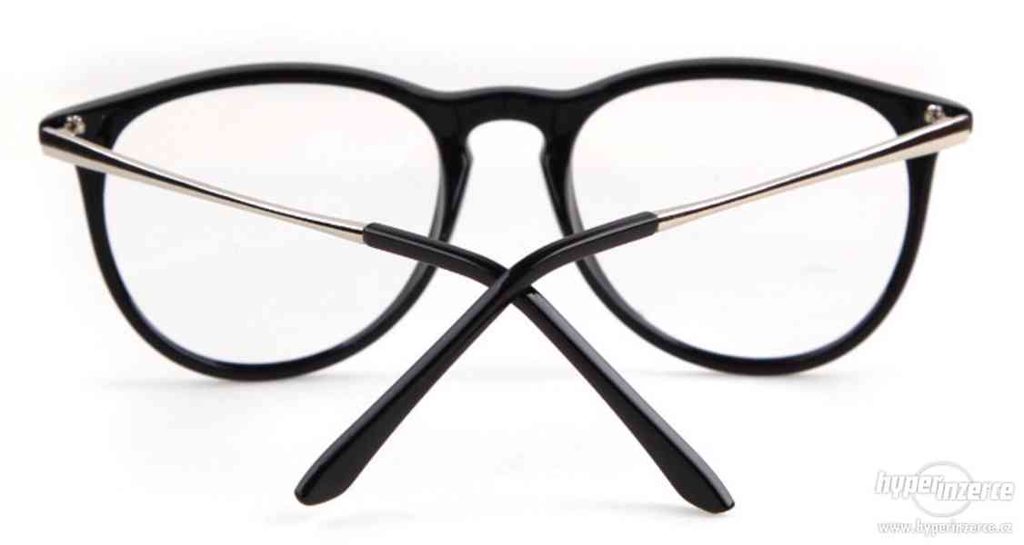 Elegantní módní RETRO brýle bez dioptrií - obruby - foto 5