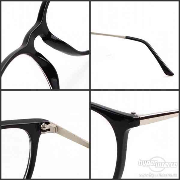 Elegantní módní RETRO brýle bez dioptrií - obruby - foto 6