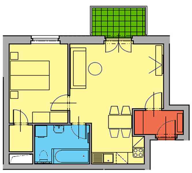 Pronajmu novostabvu 2+kk Brno, U Leskavy. 55 m2 - foto 11