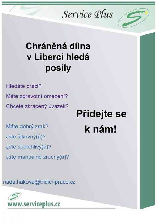 Posila do chráněné dílny