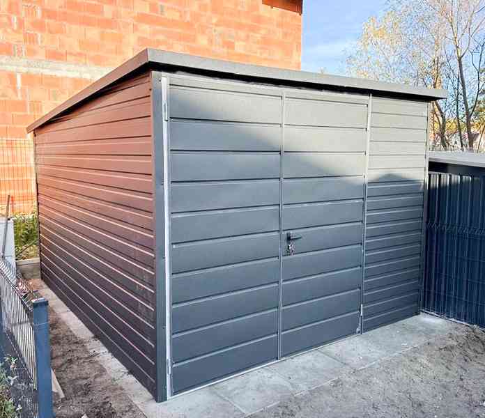 Zahradní domek 3m x 2m - spád dozadu -  antracit  TS516  - foto 2