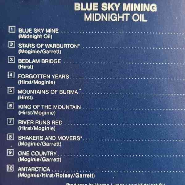 CD - MIDNIGHT OIL / Blue Sky Mining - foto 2