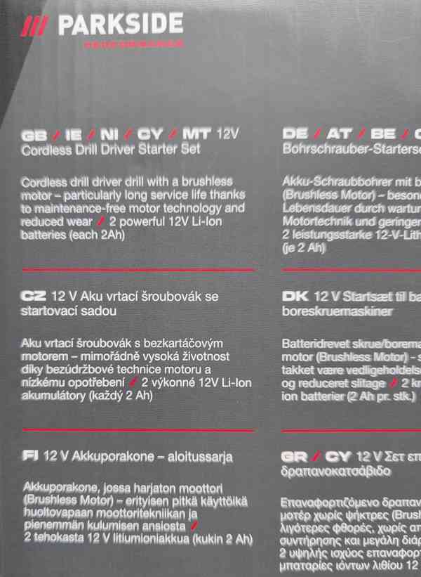 Aku šroubovák Parkside včetně příslušenství, 5 let záruka!  - foto 4