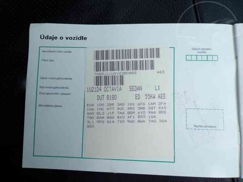 Škoda Octavia 1,6 TAŽ.ZAŘ. - foto 15