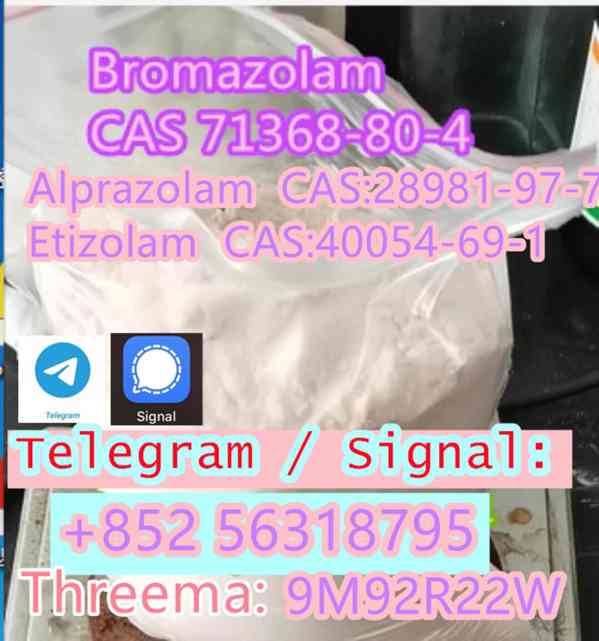  Bromazolam CAS 71368-80-4 high quality opiates, Safe transp
