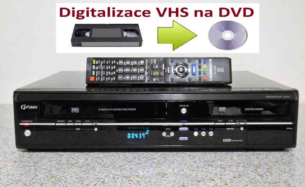 DVD-HDD-VHS rekordér Funai TD6D-D4413DB