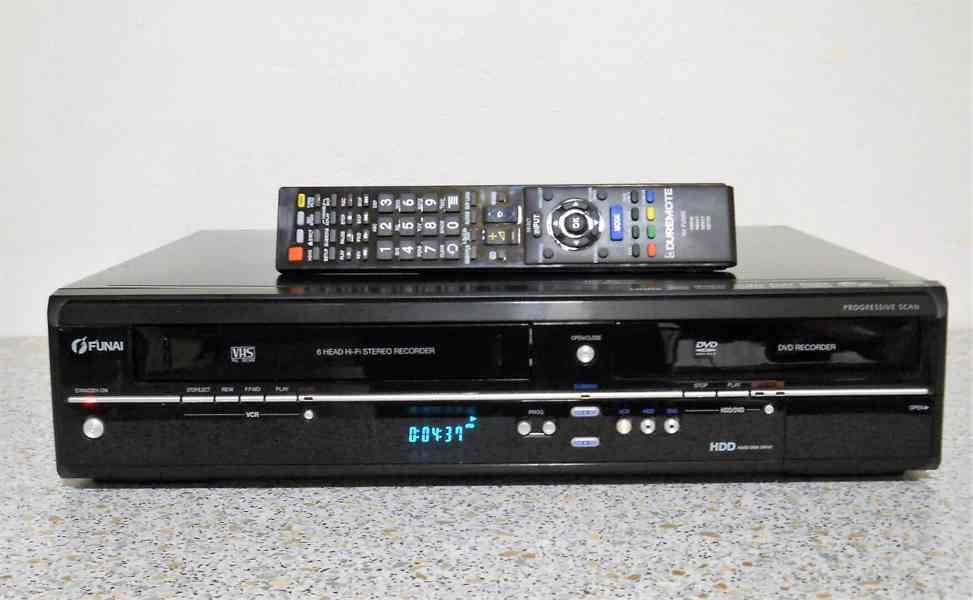 DVD-HDD-VHS rekordér Funai TD6D-D4413DB - foto 2