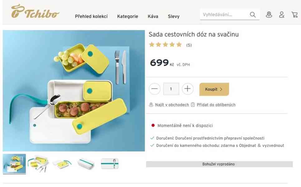 Super kvalitní nová krabice na oběd, obědový box + příbor - foto 3