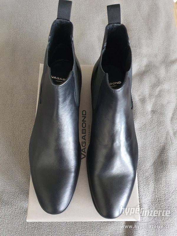 VAGABOND - Kotníková kožená obuv, černá, vel. 45 - foto 4