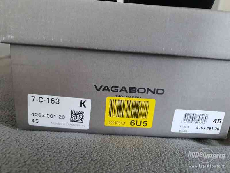 VAGABOND - Kotníková kožená obuv, černá, vel. 45 - foto 5
