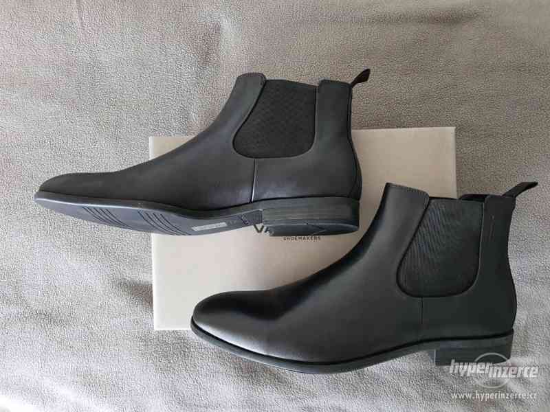 VAGABOND - Kotníková kožená obuv, černá, vel. 45 - foto 7
