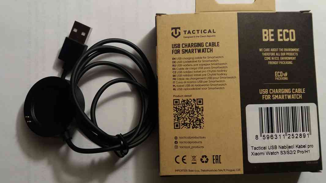 Tactical USB nabíjecí kabel pro Xiaomi Watch S3/S2/2 Pro/H1 - foto 2