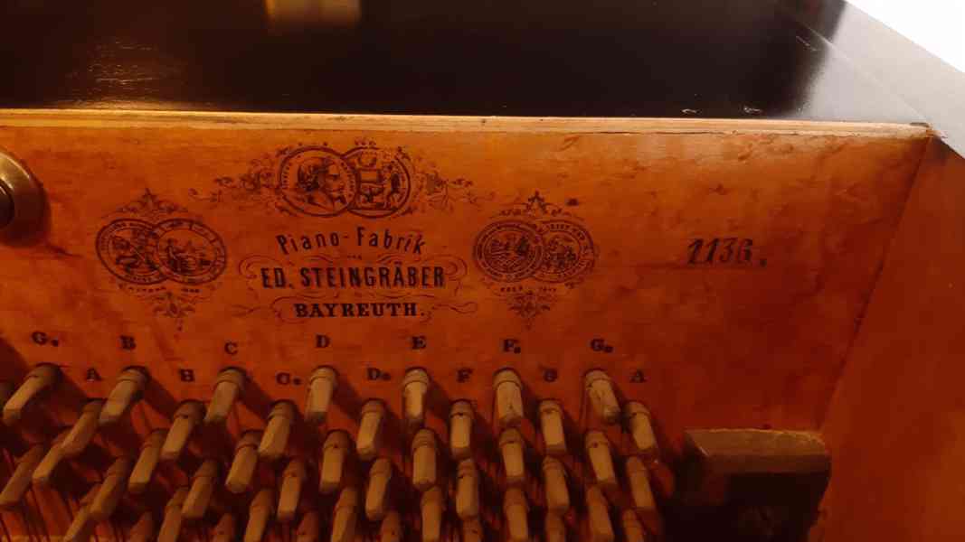 Starožitný klavír Steingreaber r.v. 1865 - foto 5