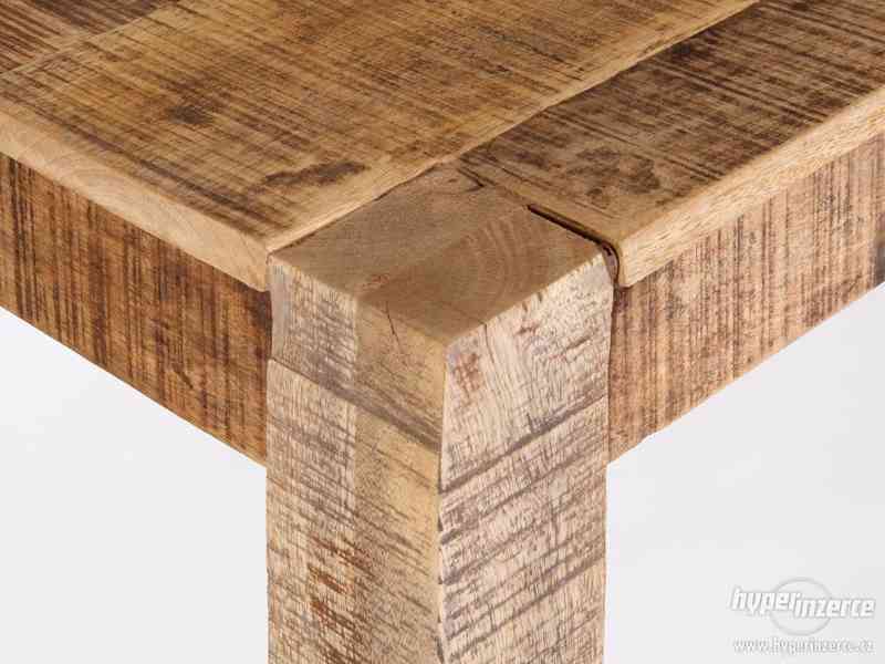 Masivní jídelní stůl 160x90, dřevěný jídelní stůl - foto 2