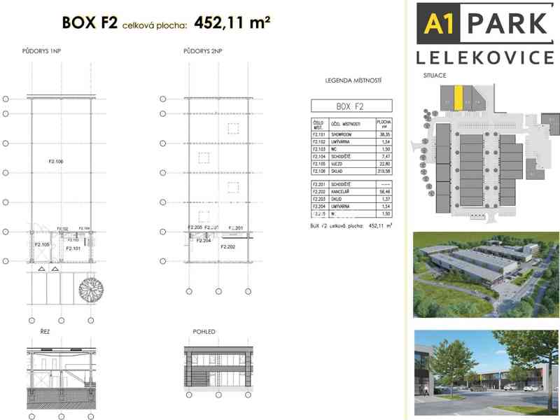 Pronájem podnikatelského boxu 452 m2 , Brno sever - foto 2