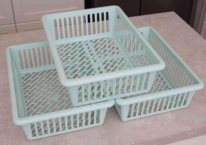 plastové košíky 4 ks - foto 2