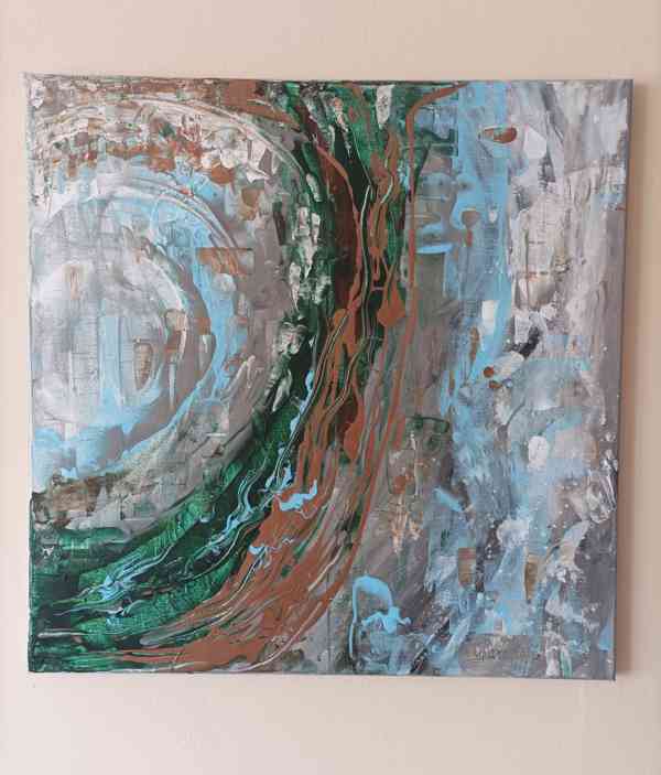 Obraz 50x50, abstrakce  - foto 3