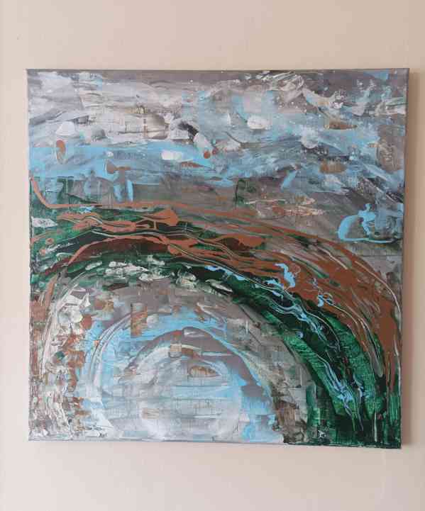 Obraz 50x50, abstrakce  - foto 4