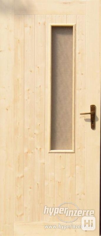 Smrkové palubkové dveře nové (s nebo bez zárubně) - foto 2