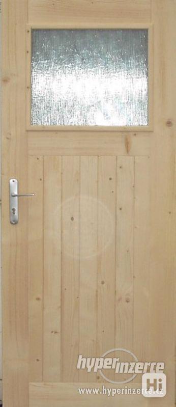 Smrkové palubkové dveře nové (s nebo bez zárubně) - foto 3