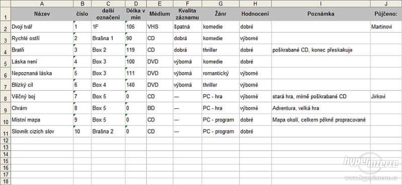 Seznam DVD,filmů +zdarma přehled provozu PC - foto 5