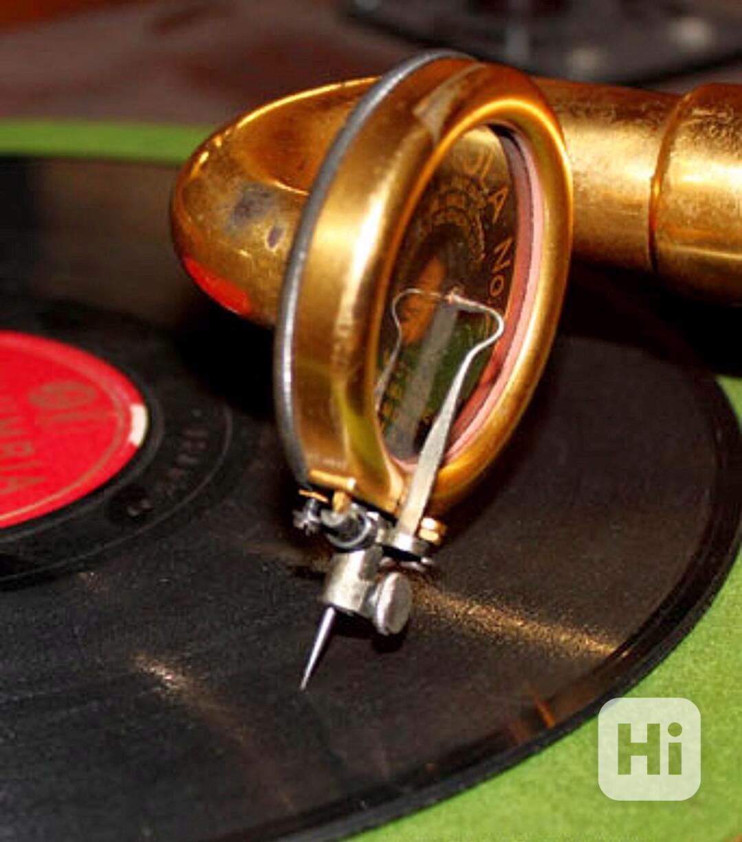 Náhradní jehly do starých gramofonů na kliku, 100 kusů - foto 1