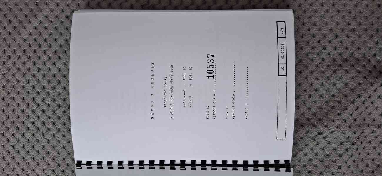 Návod frézky FGSV-50 - foto 2