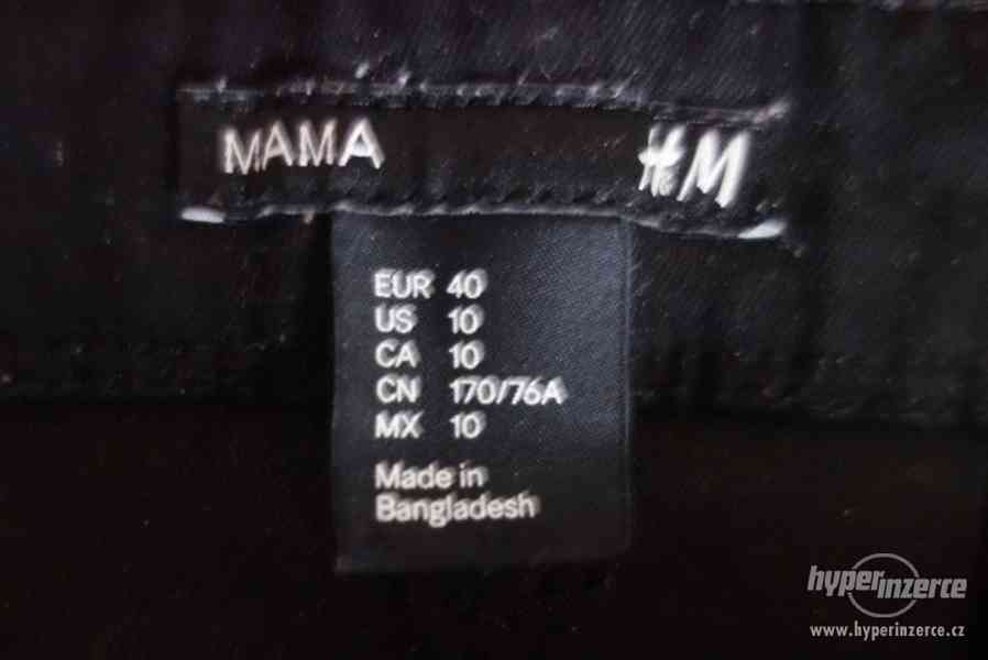 Těhotenské černé 3/4 kalhoty H&M - foto 3