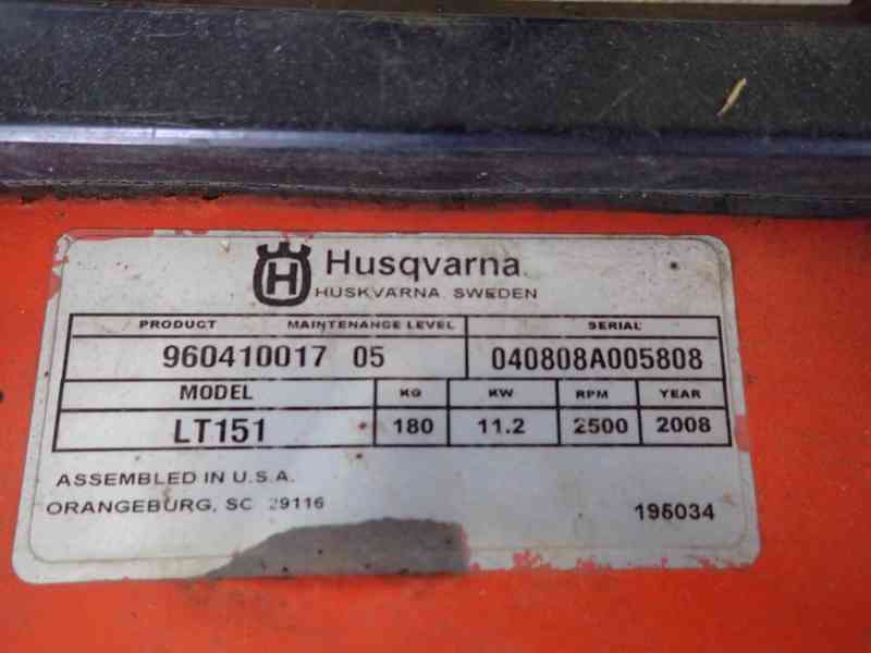 Zahradní traktor Husqvarna LT 151 - foto 5