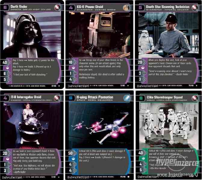 Star Wars, Hvězdné války karty, TCG, Starter set - foto 5
