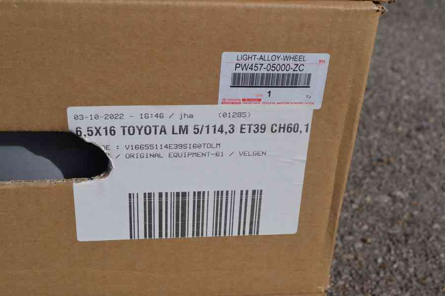 Nové originální alu disky Toyota 6,5x16 ET39 5x114,3mm - foto 17
