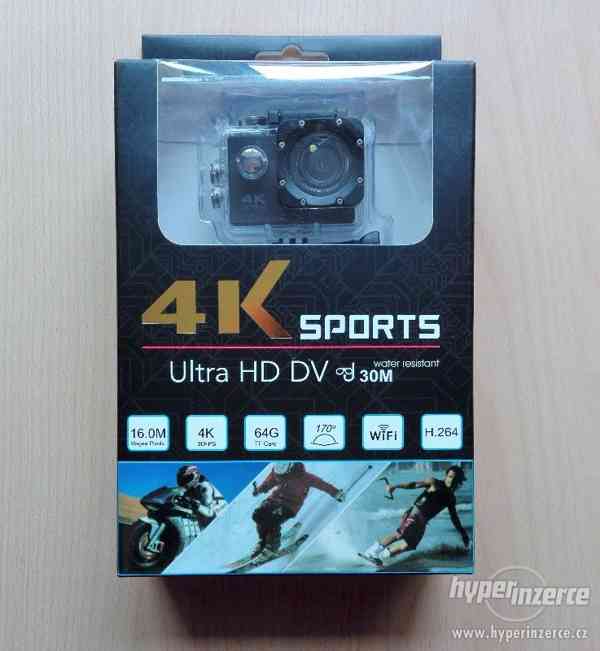 4K WiFi ULTRA HD športová vodotesná kamera - nová
